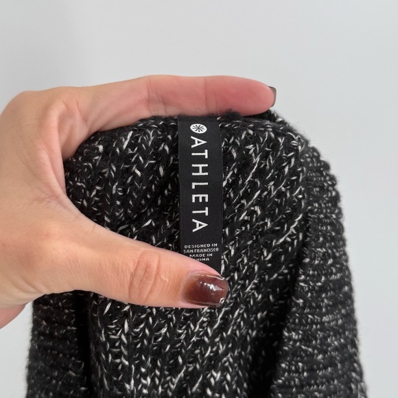 Athleta Shasta V- Neck Marled Wool Blend Long Sleeve Sweater Size Small - Picture 6 of 6